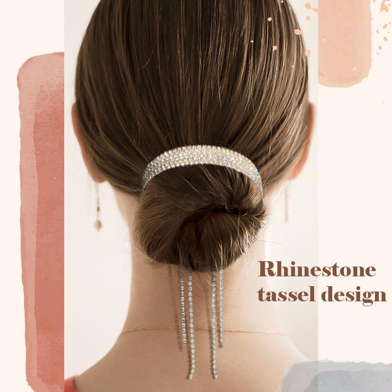 ELEGANT RHINESTONE TASSEL HEADDRESS