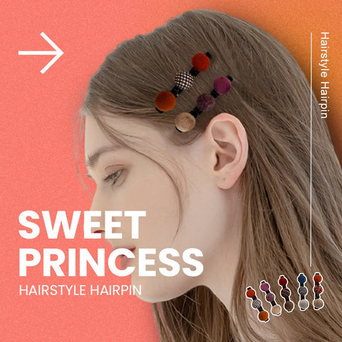 Double-Layer Retro Hairball Hair Clip