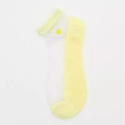 Translucent Daisy Socks(5Pairs/Pack)