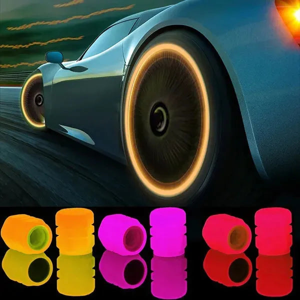 Car luminous tire cap