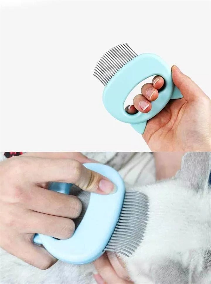 Pet Hair Removal Massaging Shell Comb