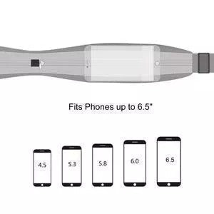 JOGGING GYM WORKOUT SLIM WAIST DOUBLE POCKET BELT